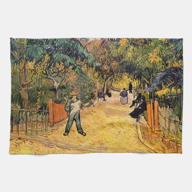 Paño De Cocina Vincent van Gogh - Entrada al Parque Público, Arle (Horizontal)