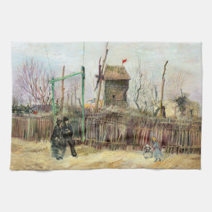 Paño De Cocina Vincent van Gogh - Escena callejera en Montmartre