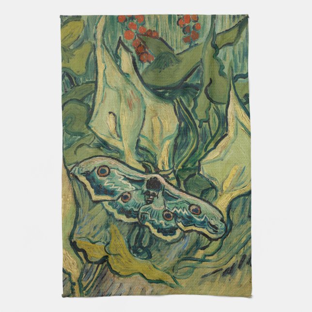 Paño De Cocina Vincent van Gogh - Giant Peacock Moth (Vertical)