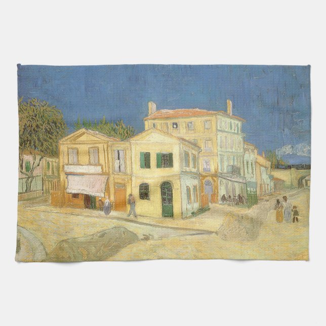 Paño De Cocina Vincent van Gogh - La Casa Amarilla (La calle) (Horizontal)