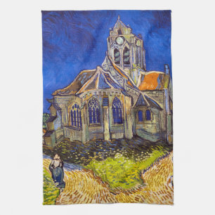Paño De Cocina Vincent van Gogh - La Iglesia de Auvers