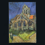 Paño De Cocina Vincent van Gogh - La Iglesia de Auvers<br><div class="desc">La Iglesia de Auvers (1890) de Vincent van Gogh es una pintura religiosa de la arquitectura del arte del arte de la época del Impresionismo. Una mujer camina por un camino hacia la capilla del pueblo con hermosas vidrieras. Una escena de la arquitectura de la vida cotidiana. Sobre el artista:...</div>