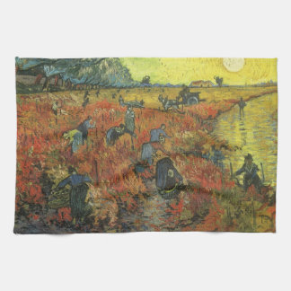 Paño De Cocina Vincent van Gogh - La viña roja