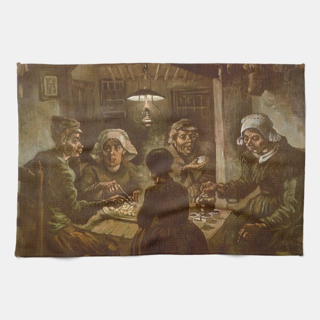 Paño De Cocina Vincent van Gogh - Los comedores de patatas (Horizontal)