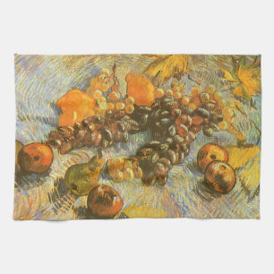 Paño De Cocina Vincent van Gogh - Manzanas, orejas, lémulos, uvas