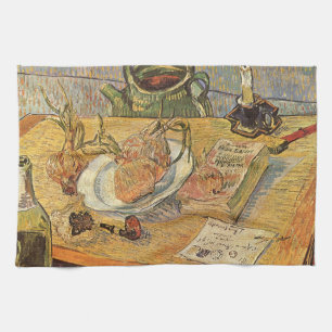 Paño De Cocina Vincent van Gogh - Naturaleza muerta con tablero d