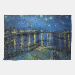 Paño De Cocina Vincent van Gogh - Noche estrellada sobre el Ródan