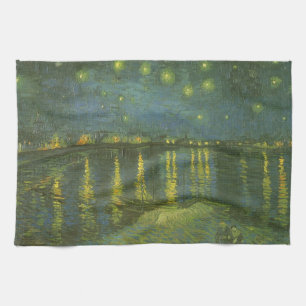 Paño De Cocina Vincent van Gogh - Noche estrellada sobre el Ródan