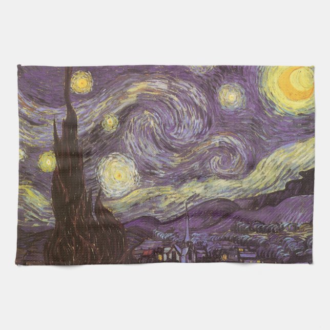 Paño De Cocina Vincent van Gogh - Noche Starry (Horizontal)