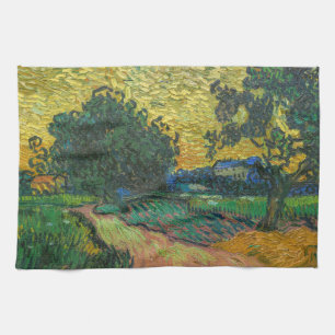 Paño De Cocina Vincent van Gogh - Paisaje en Crepúsculo