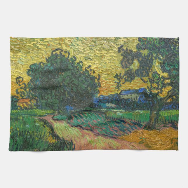 Paño De Cocina Vincent van Gogh - Paisaje en Crepúsculo (Horizontal)