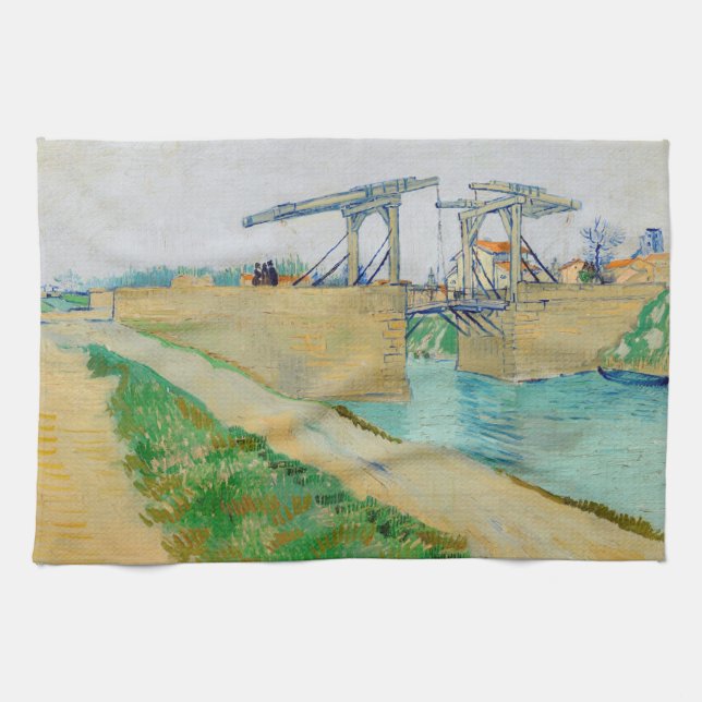 Paño De Cocina Vincent van Gogh - Puente Langlois en Arles #2 (Horizontal)