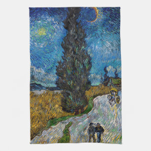 Paño De Cocina Vincent van Gogh - Road with Cypress and Star