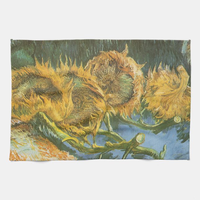 Paño De Cocina Vincent van Gogh - Still Life: Cuatro girasoles co (Horizontal)