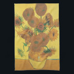 Paño De Cocina Vincent van Gogh - Vase con quince girasoles<br><div class="desc">Vase con Quince girasoles o simplemente girasoles (1888) de Vincent van Gogh es una antigua pintura de arte floral del Post Impresionism. Forma parte de una serie de cuadros similares, con un ramo de flores de jardín en un jarrón. Toda la serie muestra girasoles en todas las etapas de la...</div>