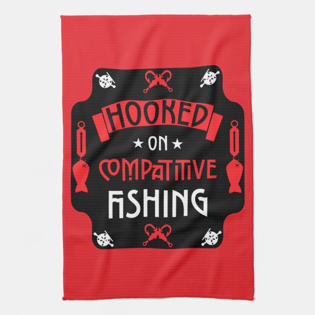 Paño De Cocina Vinculado A La Pesca (Vertical)