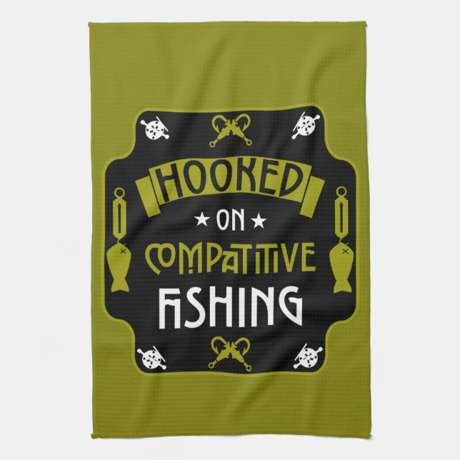 Paño De Cocina Vinculado A La Pesca (Vertical)