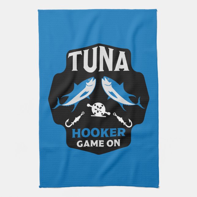 Paño De Cocina Vinculado A La Pesca De Atún (Vertical)