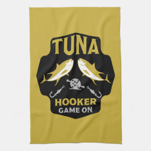Paño De Cocina Vinculado A La Pesca De Atún