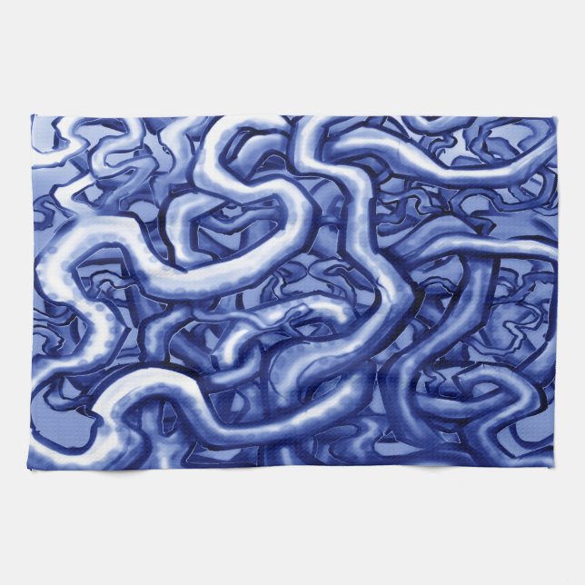 Paño De Cocina Vines Blue (Horizontal)