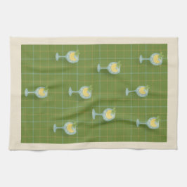 Paño De Cocina Vineyard G&T Plaid Tea Towel – Olive