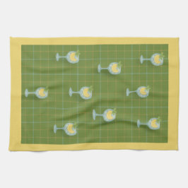 Paño De Cocina Vineyard G&T Plaid Tea Towel – Olive  
