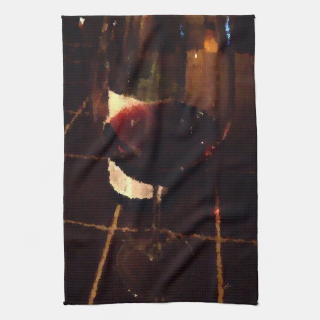 Paño De Cocina Vino Rojo (Vertical)