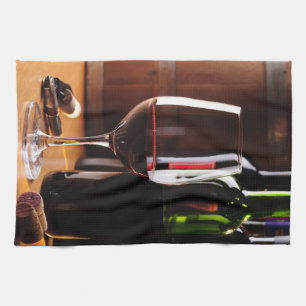 Paño De Cocina Vino Rojo