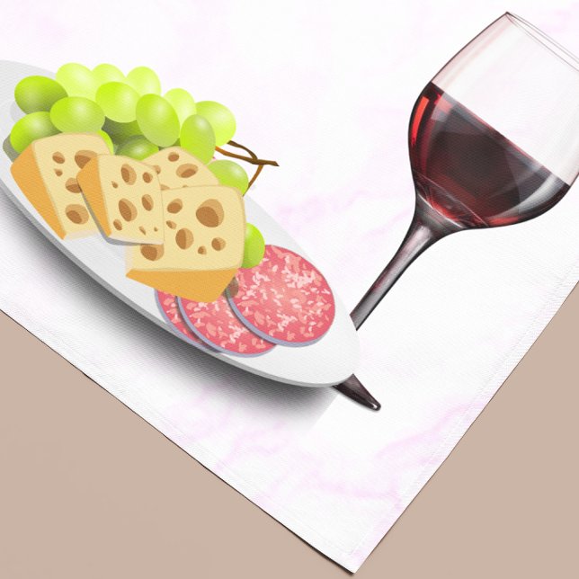 Paño De Cocina Vino y charcutería (Subido por el creador)