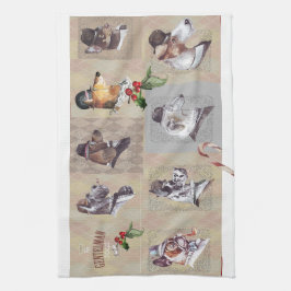Paño De Cocina 🐾 Vintage Charm of “The Gentleman Dogs”! 🐾