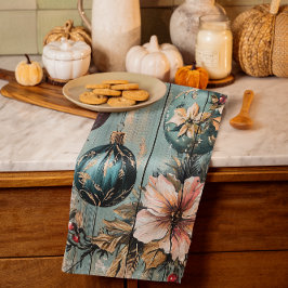 Paño De Cocina Vintage Country Christmas Rustic Farmhouse Wood