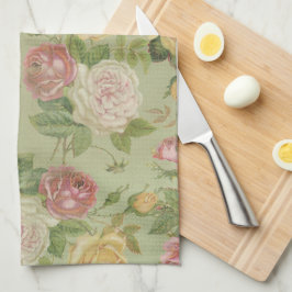 Paño De Cocina Vintage Country Weathered Floral
