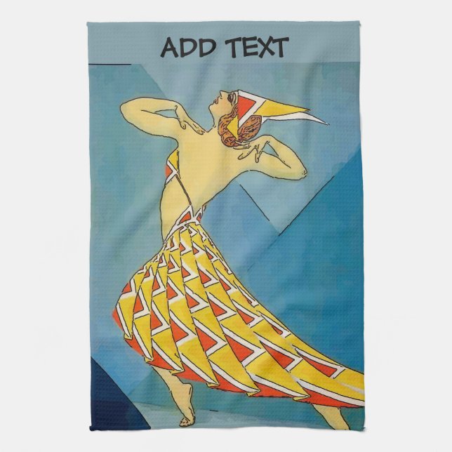Paño De Cocina Vintage Dancer (Vertical)