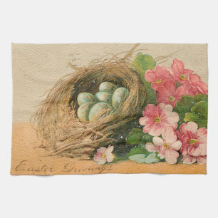 Paño De Cocina Vintage Eggs Easter Holiday