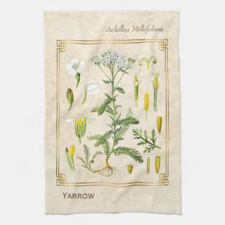 Paño De Cocina Vintage Flower Yarrow Botánico