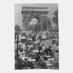 Paño De Cocina Vintage France Paris Triumphal arch 1970