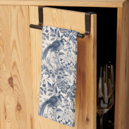 Paño De Cocina Vintage French Blue Toile Fleurie