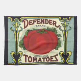 Paño De Cocina Vintage Fruit Crate Art, Defender Tomates