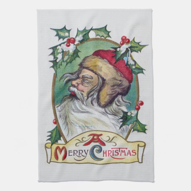 Paño De Cocina Vintage Gnome Navidades (Vertical)