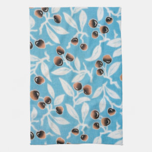 Paño De Cocina Vintage Japonés Textil, Patrón de Nueces