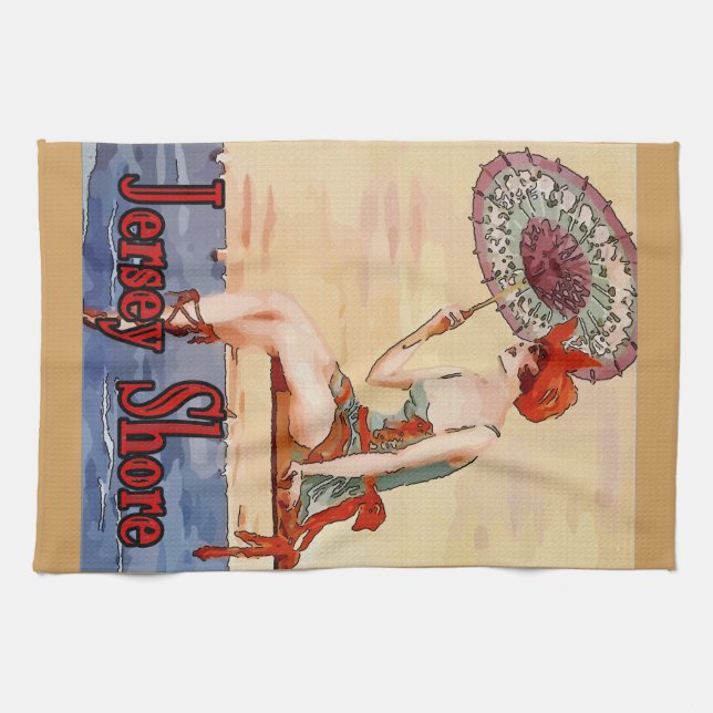 Paño De Cocina Vintage Jersey Shore (Horizontal)