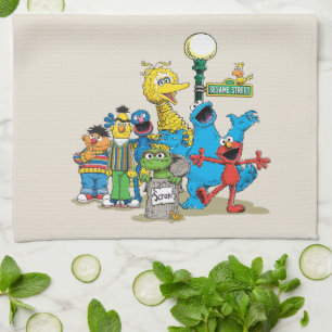 Paño De Cocina Vintage Sesame Street Pals