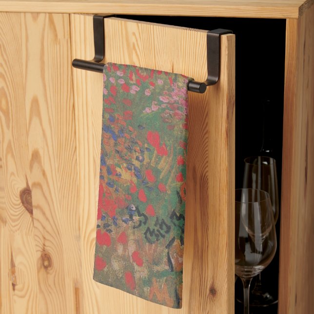 Paño De Cocina Vintage Van Gogh Flower Garden (Pliegue de tercios)