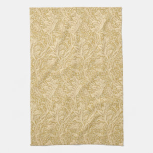 Paño De Cocina Vintage William Morris Arcadia Gold Sin Costuras