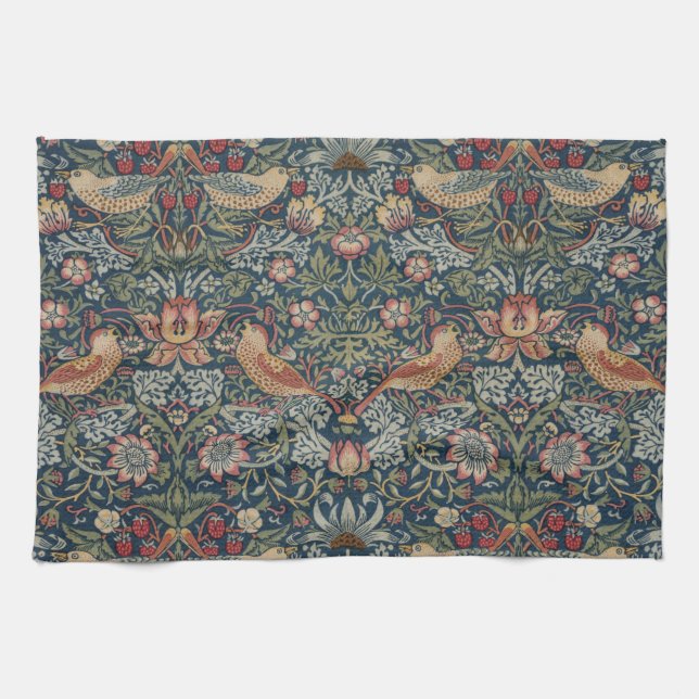 Paño De Cocina Vintage William Morris Strawberry Thief (Horizontal)