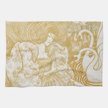 Vintage Woman De Oro Art Nouveau Dibujando Aes Vin