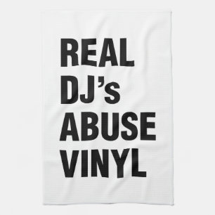 PAÑO DE COCINA VINYL DE ABUSO DE DJ REAL