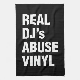 PAÑO DE COCINA VINYL DE ABUSO DE DJ REAL