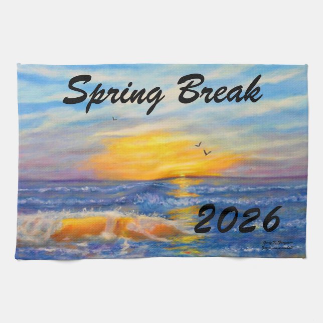 PAÑO DE COCINA "VIOLACIÓN DE PRIMAVERA 2026 OCEAN WAVE" (Horizontal)