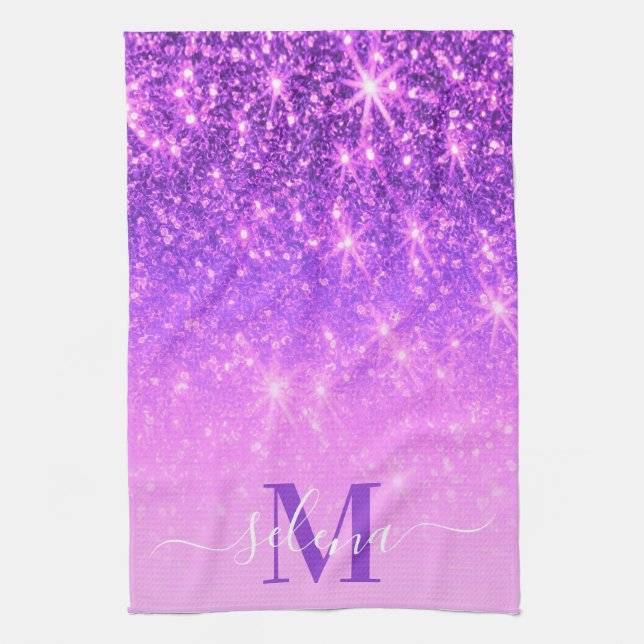 Paño De Cocina Violet Purple Purpurina (Vertical)